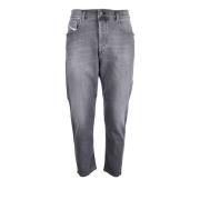 Diesel Bomull Elastan Jeans Gray, Herr