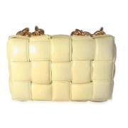 Bottega Veneta Vintage Pre-owned Laeder crossbodyvskor Yellow, Dam