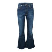 (+) People Bomullsblandning Slim Fit Jeans Blue, Dam