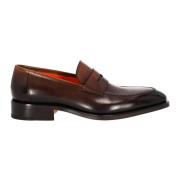 Santoni Bruna lädermockasiner Brown, Herr