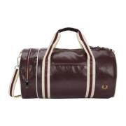 Fred Perry Barrel Bag Ryggsäck Laurel Brodyr Svart Brown, Herr