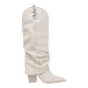 Steve Madden Lassy Bone Vit Stövel White, Dam