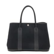 Hermès Vintage Pre-owned Canvas handvskor Black, Dam