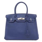 Hermès Vintage Pre-owned Laeder handvskor Blue, Dam