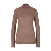 Windsor Brun Rollneck Skjorta med Slim Fit Brown, Dam