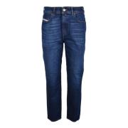 Diesel Bomull Elastan Jeans Blue, Dam