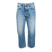 Icon Denim Klassiska bomullsjeans Blue, Dam