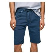 Pepe Jeans Bomull Bermuda Gymdigo Slim Fit Blue, Herr