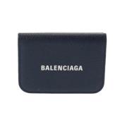 Balenciaga Vintage Pre-owned Laeder plnbcker Blue, Dam