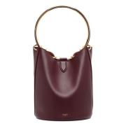 Alaïa Snygg Läder Bucket Väska Brown, Dam