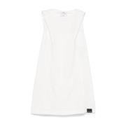 Courrèges Vit Huva Tank Top med Logotyp White, Dam