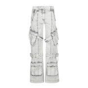 Acne Studios Slim Fit Denim Jeans White, Dam