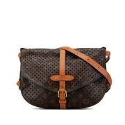 Louis Vuitton Vintage Pre-owned Canvas axelremsvskor Blue, Dam