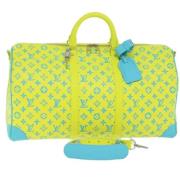 Louis Vuitton Vintage Pre-owned Canvas handvskor Yellow, Dam