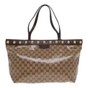 Gucci Vintage Pre-owned Canvas gucci-vskor Beige, Dam