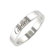 Cartier Vintage Pre-owned Platina ringar White, Dam