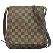 Louis Vuitton Vintage Pre-owned Canvas axelremsvskor Brown, Dam