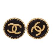 Chanel Vintage Pre-owned Guld chanel-smycken Black, Dam