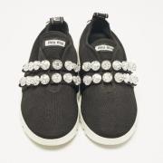 Miu Miu Pre-owned Pre-owned Tyg sneakers Black, Dam