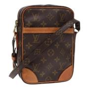 Louis Vuitton Vintage Pre-owned Canvas axelremsvskor Brown, Dam