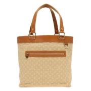 Louis Vuitton Vintage Pre-owned Canvas axelremsvskor Beige, Dam