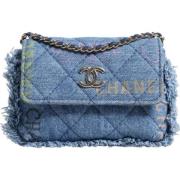 Chanel Vintage Pre-owned Denim chanel-vskor Blue, Dam