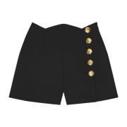 Givenchy Scalloped Mini Short Black, Dam