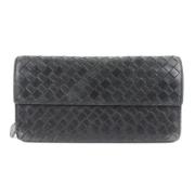 Bottega Veneta Vintage Pre-owned Laeder plnbcker Black, Dam