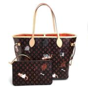 Louis Vuitton Vintage Pre-owned Canvas axelremsvskor Brown, Dam