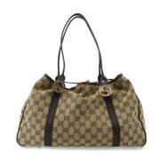 Gucci Vintage Pre-owned Canvas gucci-vskor Brown, Dam