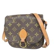 Louis Vuitton Vintage Pre-owned Canvas axelremsvskor Brown, Dam