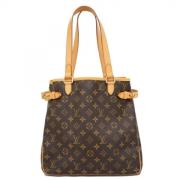 Louis Vuitton Vintage Pre-owned Tyg louis-vuitton-vskor Brown, Dam