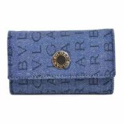 Bvlgari Vintage Pre-owned Canvas plnbcker Blue, Unisex