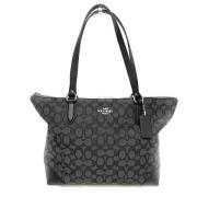 Coach Pre-owned Pre-owned Canvas handvskor Gray, Dam