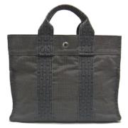 Hermès Vintage Pre-owned Canvas handvskor Gray, Dam