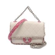 Chanel Vintage Pre-owned Tyg chanel-vskor Pink, Dam