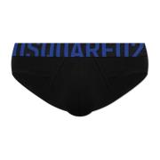 Dsquared2 Bomullsbriefs med logotyp Black, Herr