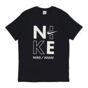 Nike Svart Sportt-shirt med Tryck Black, Herr