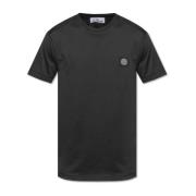 Stone Island T-shirt med logotyp Black, Herr