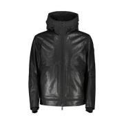 Hugo Boss Svart Lderjacka fr Mn Black, Herr