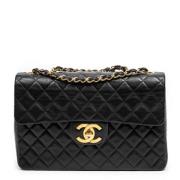 Chanel Vintage Pre-owned Laeder chanel-vskor Black, Dam