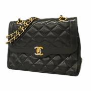 Chanel Vintage Pre-owned Canvas chanel-vskor Black, Dam