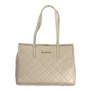 Valentino by Mario Valentino Beige Axelväska med Laptopfack Beige, Dam