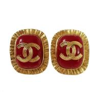 Chanel Vintage Pre-owned Guld chanel-smycken Red, Dam