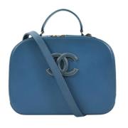 Chanel Vintage Pre-owned Laeder chanel-vskor Blue, Dam