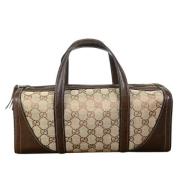 Gucci Vintage Pre-owned Canvas gucci-vskor Brown, Dam