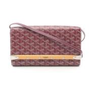 Goyard Vintage Pre-owned Canvas crossbodyvskor Red, Dam