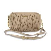 Miu Miu Pre-owned Pre-owned Laeder crossbodyvskor Beige, Dam