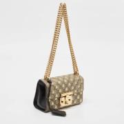 Gucci Vintage Pre-owned Belagd canvas gucci-vskor Beige, Dam