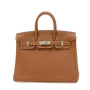 Hermès Vintage Pre-owned Laeder handvskor Beige, Dam